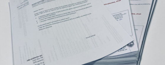 dossier de demande d'autorisation de construire (enquête) dans le quartier Millière Ferrajoz au Mont-sur-Lausanne